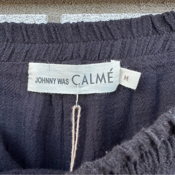 NWT Johnny Was Calme Easy Gauze Skirt Black Boho Resortwear - Picture 16 of 16